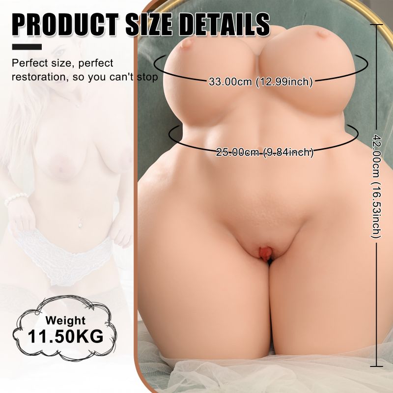 MatureMaster - 25.35lbs Sexy Lifelike Perfect BBW Fat Male Masturbator