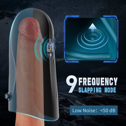 AcmeJoy Belt Design Pulsing Slapping Vibration APP Control Male Masturbator Penis Vibrator Trainer