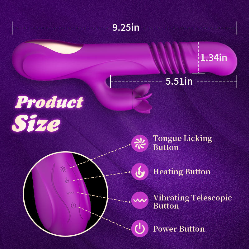 Aiya - Rotating Telescopic Heating Vibrator