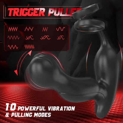 U-GONSER 3-IN-1 Prostate Massager With 11 Vibrations & Dual Penis Ring