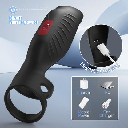 SemenSentry - Vibrating 2 IN 1 Cock Ring