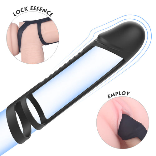 Acmejoy - Liquid Silicone Penis Sleeve Cock Ring