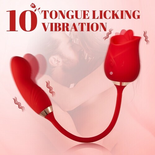 Acmejoy - Multifunctional Vibrator Rose Clit Licking & Vibrating Stimulator