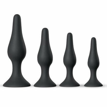 Silicone Anal Plugs Set for Trainer 4 Piece Set