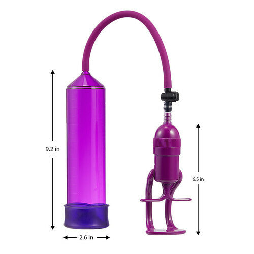 AcmeJoy - Purple Penis Enlargement Pump with Trigger Purple Chamber Tight Seal