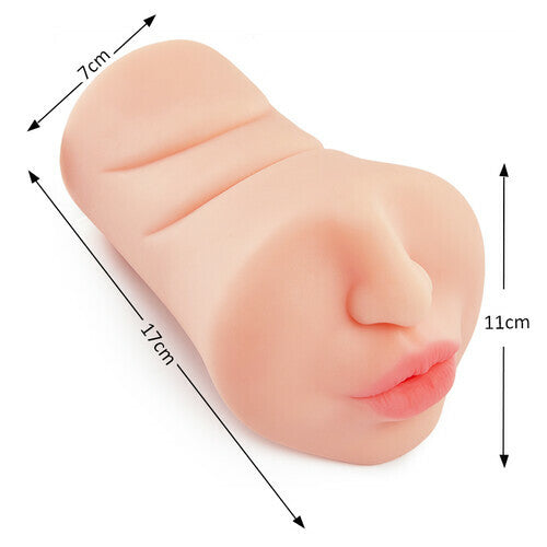 AcmeJoy Face Design Oral Sex Toy Stroker Pocket Pussy