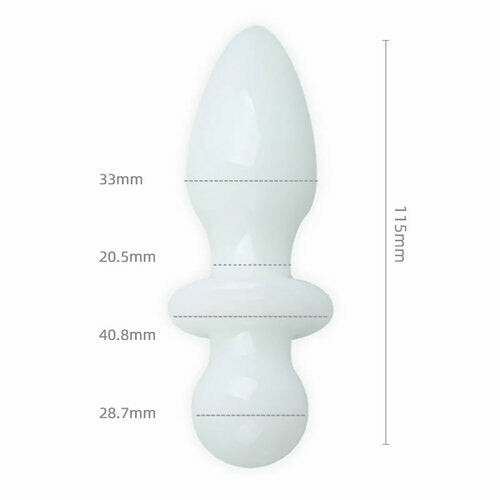 White Jade - Different Shapes Anal Plugs