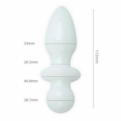 White Jade - Different Shapes Anal Plugs