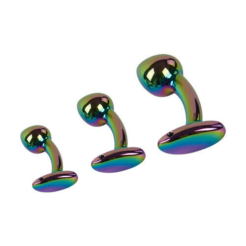 AcmeJoy Color Metal Butt Plug 3 PCS