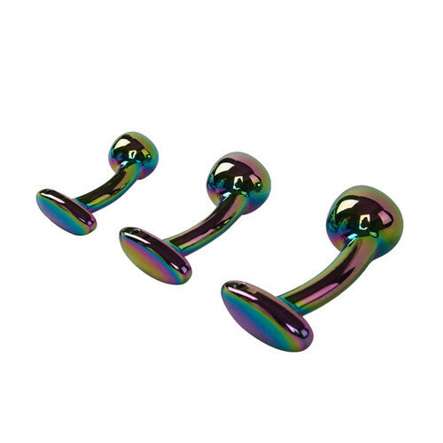 AcmeJoy Color Metal Butt Plug 3 PCS