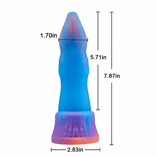 AcmeJoy Liquid Silicone Oversized Monster Dildo 7.87 Inch