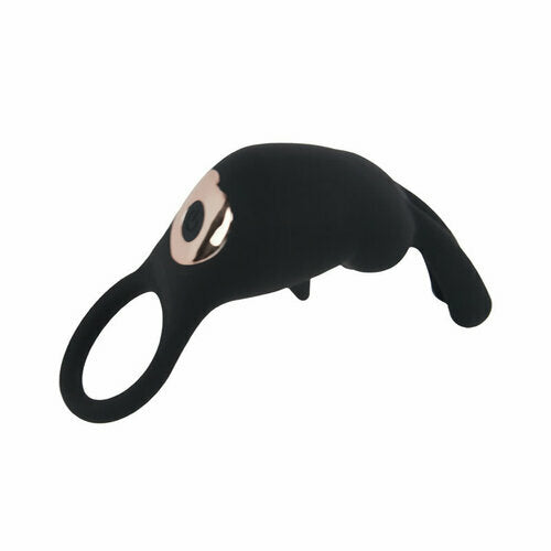 AcmeJoy 10 Vibrating Penis Ring with Double Tentacle for Couples Delight