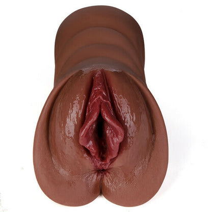 AcmeJoy Lifelike Pocket Pussy Soft and Durable Material Realistic Textured Vagina and Tight Anus 2 in 1 Holes