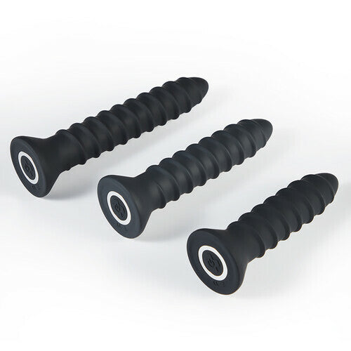 Acmejoy 3 Pcs Vibration Butt Plug