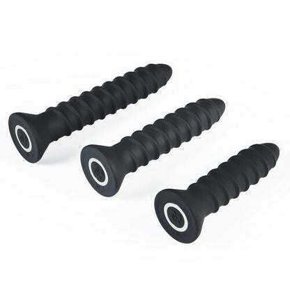 Acmejoy 3 Pcs Vibration Butt Plug