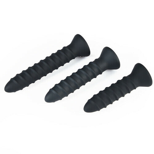 Acmejoy 3 Pcs Vibration Butt Plug