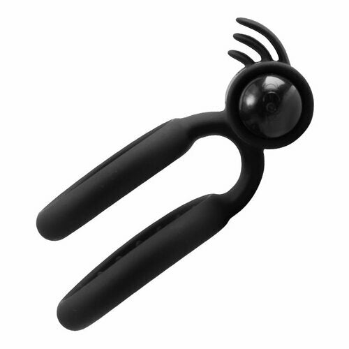 Acmejoy Vibrating Battery-Powered Cock Ring for Clitoris & Testicles Stimulation Lasting Stronger Vibrator