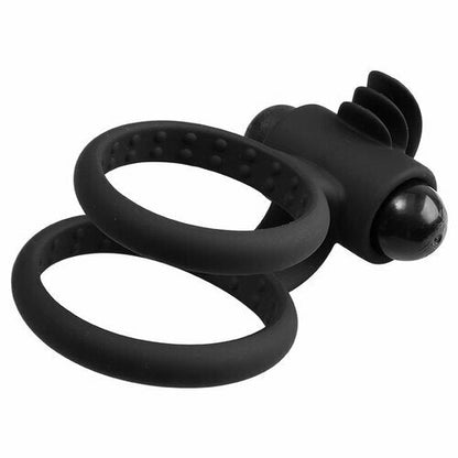 Acmejoy Vibrating Battery-Powered Cock Ring for Clitoris & Testicles Stimulation Lasting Stronger Vibrator