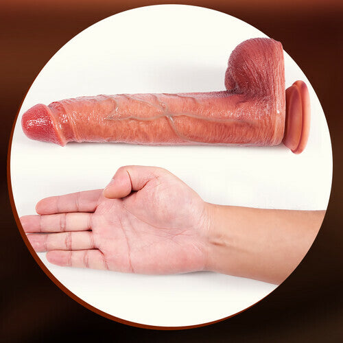 Acmejoy Vibrating Thrusting Thick Long Lifelike Dildo 10.75 Inch