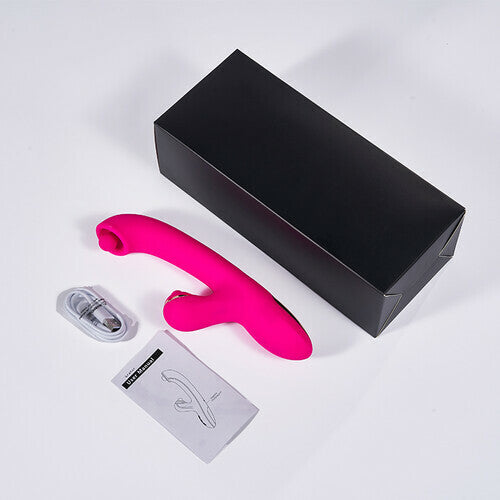 Acmejoy - G spot Vibrator with Dual-Ball Clit 7 Vibrating Tapping & 10 Rotating Stimulator