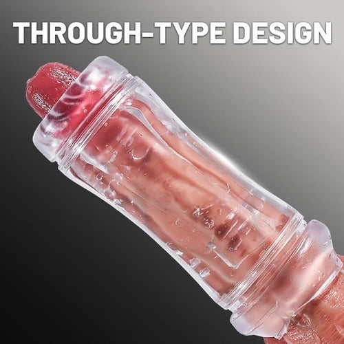 Acmejoy - Manual Double-opening Masturbator for Men Anal Oral Stroker