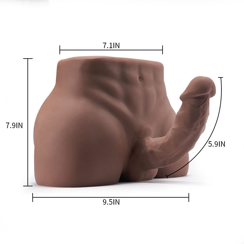 8.5 lbs Hunky Unisex Butt with Bendable Penis Anal Entry