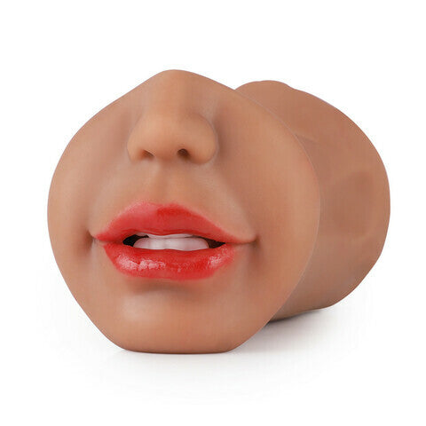 Acmejoy 7.4-Inch Three Channels  Lifelike Mouth Pussy Anus Pocket Pussy