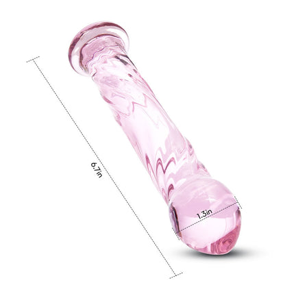 Acmejoy Crystal Glass Butt Plug 6.7 Inch