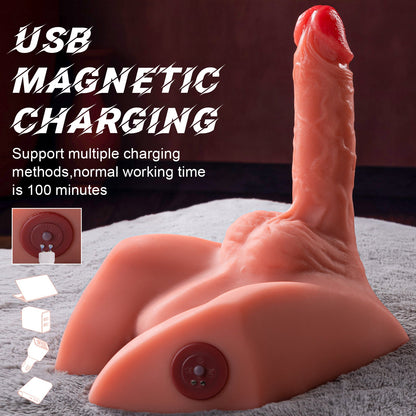 Micah - Hands-Free Realistic Butt with Thrusting Dildo Unisex Masturbator