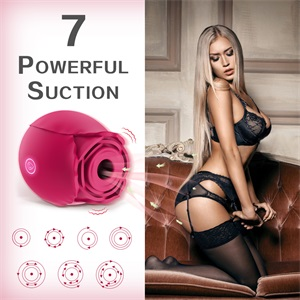 Acmejoy 7-Frequency Suction Ruby Rose Oral Sex Clitoral Stimulator Vibrator