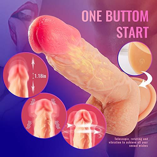 Acmejoy 8.3-Inch Thrusting Rotation Dildo