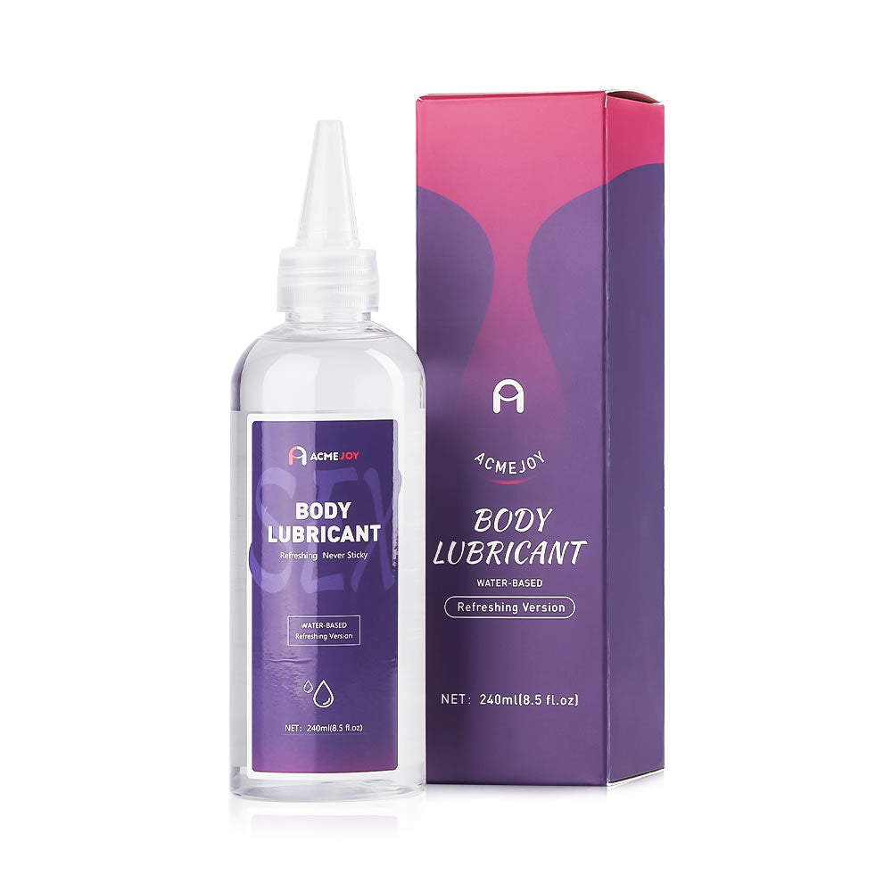 8.5oz Water-based Lubricant and Dual-Entry Lifelike Doll Masturbator Set