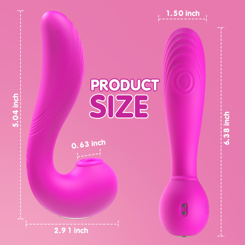 TRIPLE AROUSAL Clitoral Sucking 5 Licking 10 Vibrating G Spot Vibrator