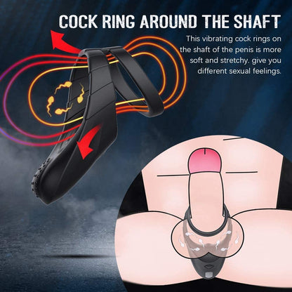 Vibration Double Circles Penis Ring