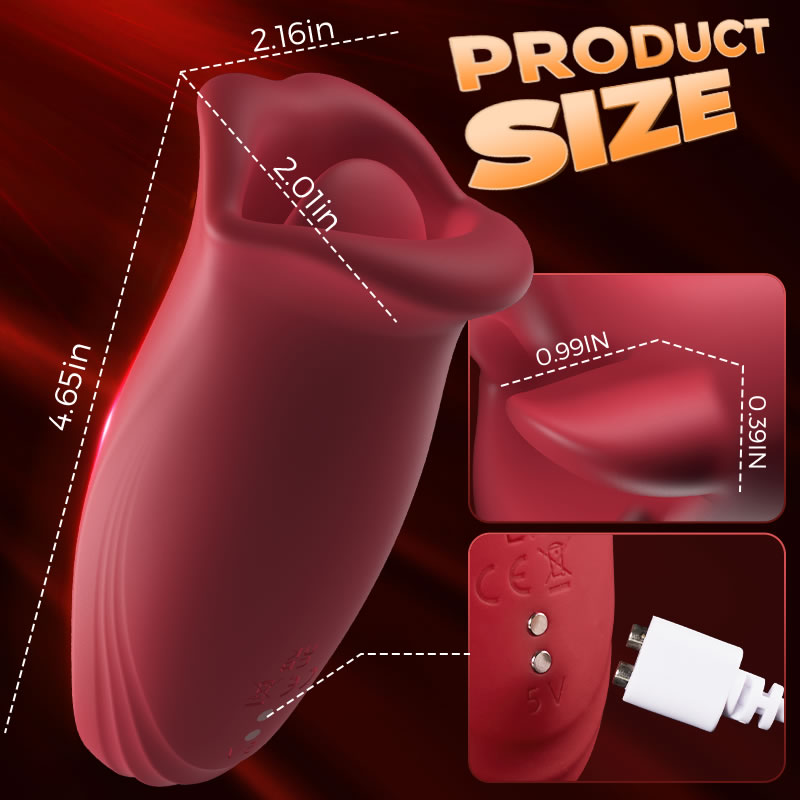 Ramsdell 10 Biting Modes & 10 Vibrating Speeds Stimulate Nipple Clitoral Women Vibrator