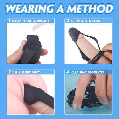 Acmejoy - Liquid Silicone Penis Sleeve Cock Ring