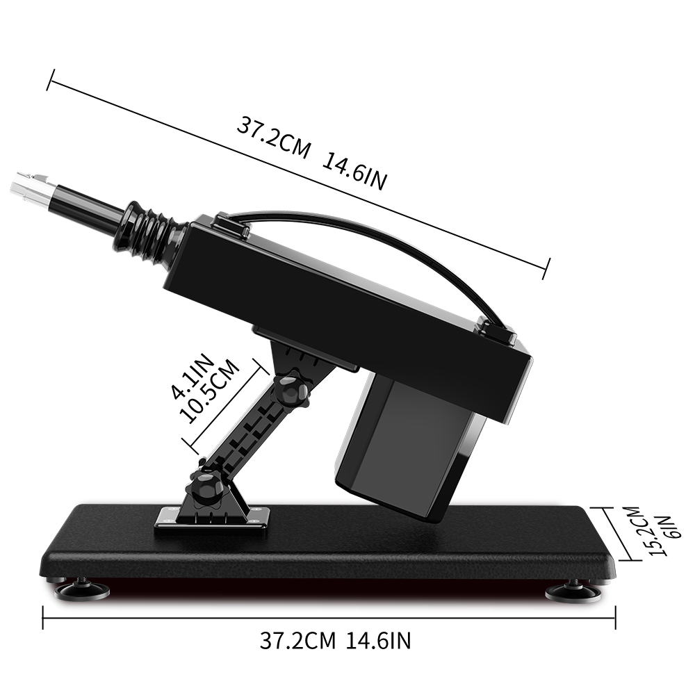 Acmejoy - Automatic Heating Swinging Vibrating Squirt Sex Machine with Dildo Remote 14.6 Inch