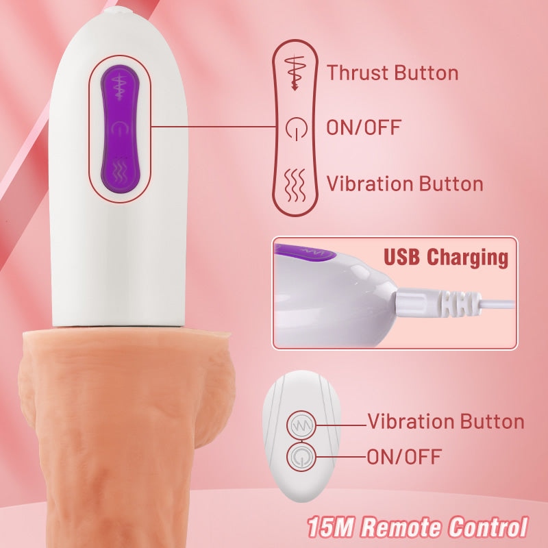 Arny - 8 Thrusting Rotating Vibrating Heating Dildo