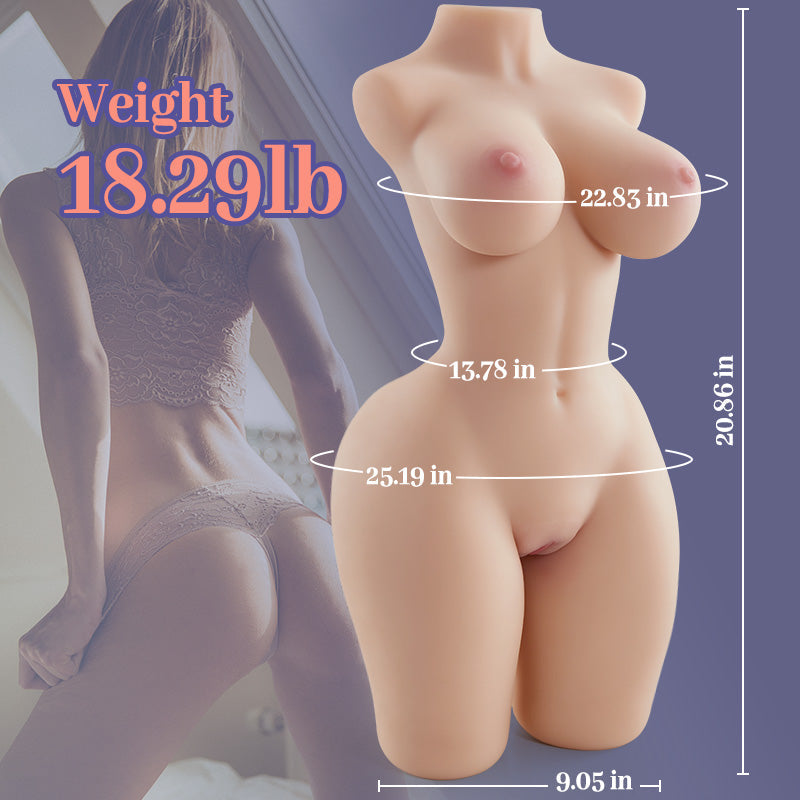 Acmejoy - 18.29 lbs Lifelike Butt with Perfect Nipples and Lumbar