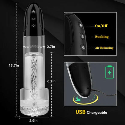 Swirl - 2 In 1 Vagina Sucking Electric Penis Pump