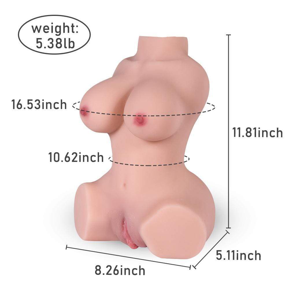 5.38lbs Dual-Entrances Busty Doll Male Masturbator