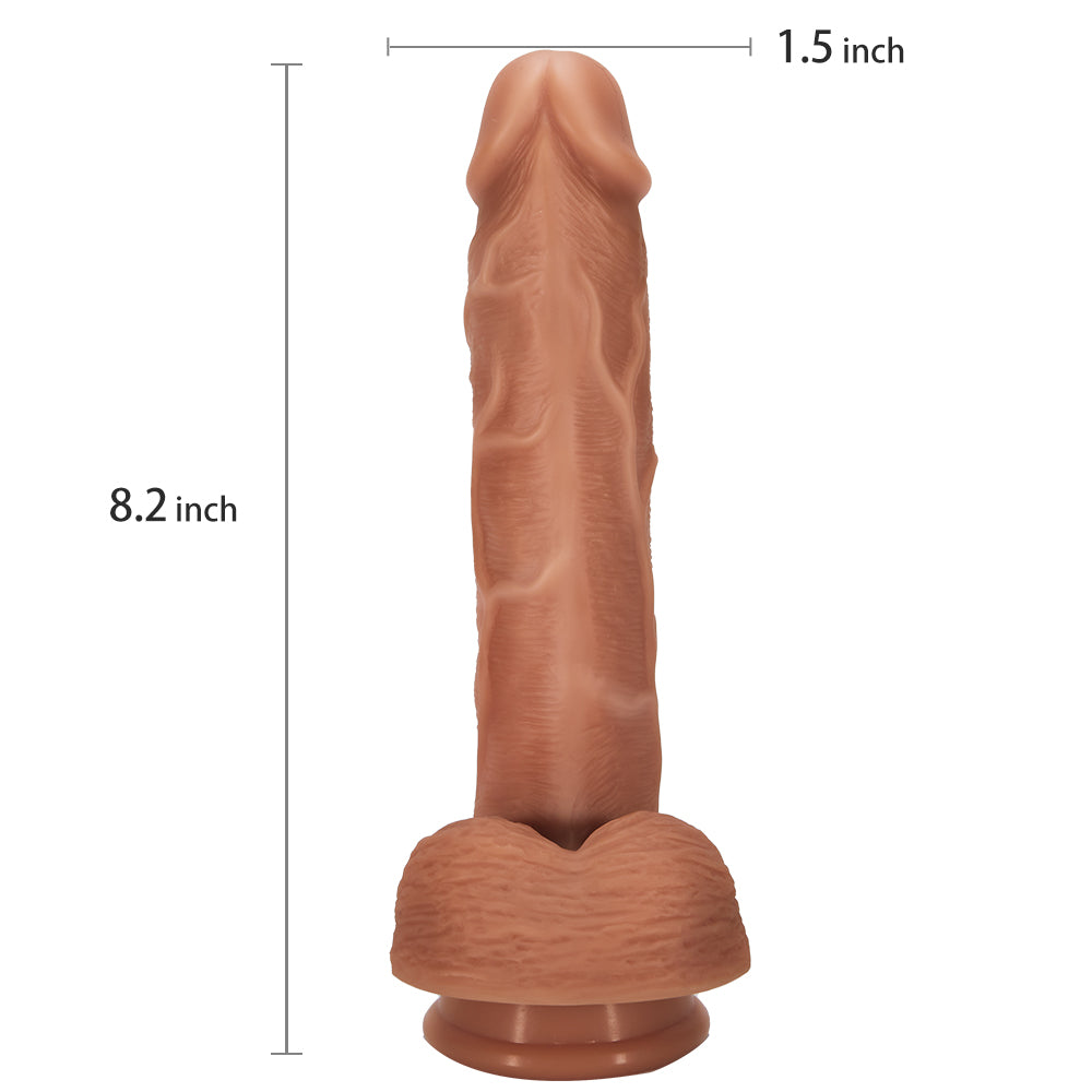 Acmejoy 8.3-Inch Telescoping Heating Dildo